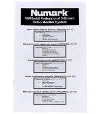 NUMARK AVM02 AUDIO/VIDEO MIXER+VM03MKII VIDEO MONITOR  