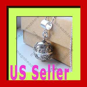 Harmony Ball Chime Pendant Necklace 925 Sterling Silver w/ 16 Chain 
