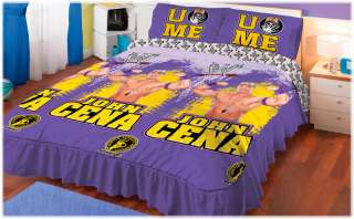 New WWE John Cena Bedspread Sheets Bedding Set Twin 4pcs  