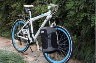   Cycling Bicycle Bag Bike front Fork bag pannier Basket + Fork Rack