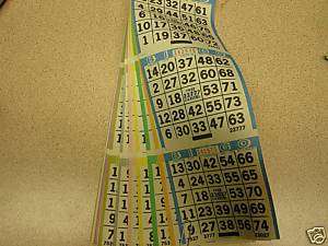 PAPER BINGO CARDS 3 ON 20 SHEETS 12,000 CARDS 200 BOOKS  