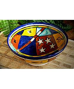 Decorative African Ceramic Bowl (Morocco)  
