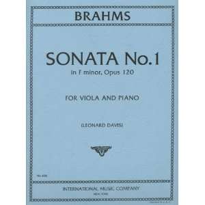  Brahms Johannes Sonata No1 in f minor Op 120 for Viola and 