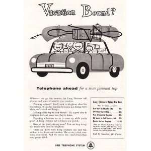   Print Ad: 1954 Bell Telephone: Vacation Bound?: Bell Telephone: Books