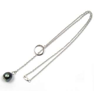 beautiful 100 % authentic fine quality tahitian black pearl chain