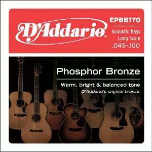  DAddario Acoustic Bass Guitar Phosphor Bronze .045   .100 