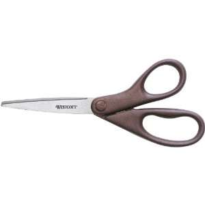   Steel Scissors, 8 Straight, Metallic Burgandy