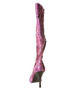 Luichiny Helga Womens Tall Faux Snakeskin Boots  