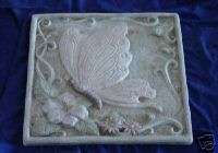 BUTTERFLY CONCRETE PLASTER STEPPING STONE GARDEN MOLD 1003  