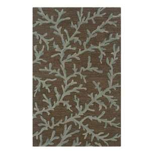 Rizzy Home DI0988 Dimensions 8 Feet by 8 Feet Round Area Rug, Brown 