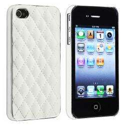 BasAcc White Diamond with Silver Side Case for Apple iPhone 4/ 4S 