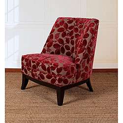 Burgundy Leaf Club Chair  