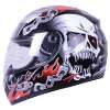 Full Face Motorcycle Helmet Matte Black DOT +2 VISOR Size: S, M, L, XL 