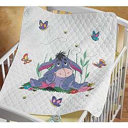   and Butterflies Baby Quilt Stamped Cross Stitch Kit  Overstock