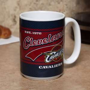  NBA Cleveland Cavaliers 15oz. Ceramic Jersey Mug: Sports 