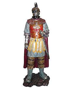 Hand painted Roman Warrior with Sword Statue  