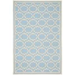 Moroccan Light Blue/ Ivory Dhurrie Wool Rug (3 x 5)  Overstock