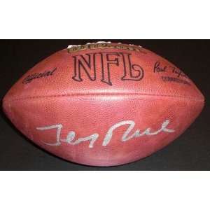 Jerry Rice Game Model Autographed NFL Football San Francisco 49ers 