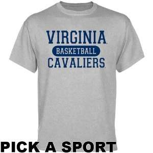 UVA Cavaliers Tshirt : Virginia Cavaliers Custom Sport T Shirt   Ash