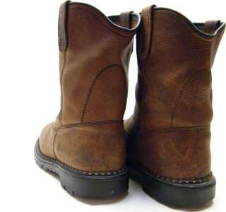   1149 BROWN LEATHER WORK BOOTS SZ 10.5~1/2 EE MADE IN THE USA  