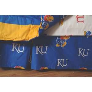 Kansas Jayhawks Bed Skirt  King Bed