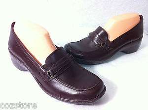 Clarks High Heel Loafers Shoes Womens Size 11 M  