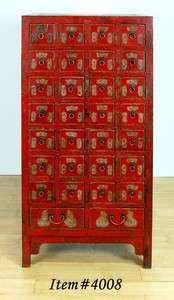 VINTAGE APOTHECARY CABINET 28 Drawer Herb Chest Asian  