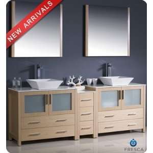    VSL Torino 84 Inch Modern Bathroom Vanity W/ T