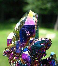 Titanium Rainbow / Flame Aura Quartz Crystal Cluster  