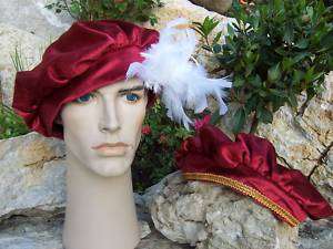 MEDIEVAL/TUDOR PRINCE FEATHER HAT   COSTUME/FANCY DRESS  