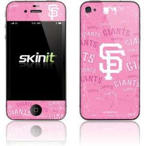   Pink Cap Logo Blast Vinyl Skin for Apple iPhone 4 / 4S Electronics