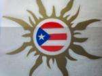 Puerto Rico Tribal Sun Flag Decal Stickers Souvenirs  