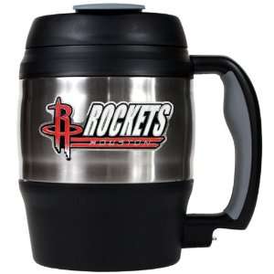 Sports NBA ROCKETS 52oz. Stainless Steel Macho Travel Mug with Bottle 