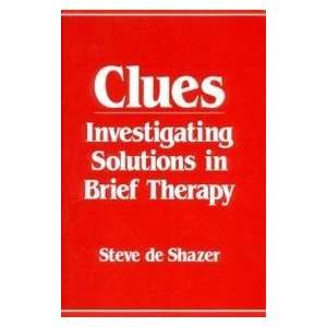   Solutions in Brief Therapy (9780393700541) Steve De Shazer Books