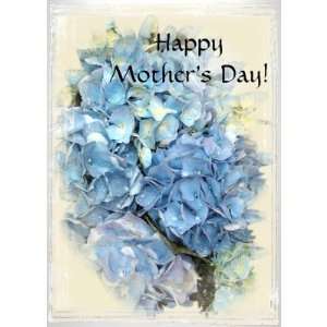 Blue Hydrangea Mothers Day Card