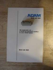 ADAM RF 1 w/ manual   Colecovision Coleco ADAM   1984  