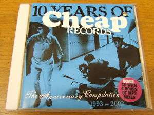 10 Years Of Cheap Records 2 CD PROMO Robert Hood LO 3.0  