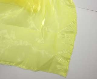 k05 Lemon Yellow Mirror Organza Fabric Sheer by Yard  