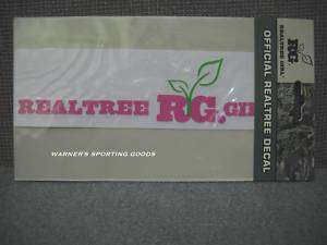 REALTREE GIRL OFFICIAL PINK VINYL DECAL  