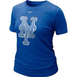  Womens Nike Royal Heather Blended Graphic T Shirt