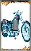 MOTORCYCLE WITH FLAMES SINGLE LIGHT SWITCH PLATE COVER  