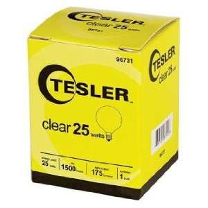   Tesler 25 Watt G12 1/2 Clear Candelabra Light Bulb