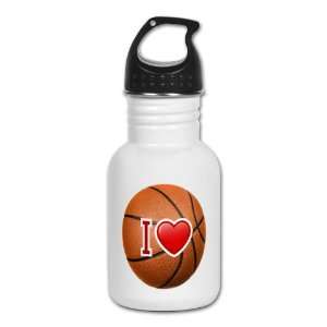  Kids Water Bottle I Love Basketball 
