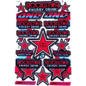 Rockstar Energy Drink Motocross Racing Decal Sticker Sheet C138