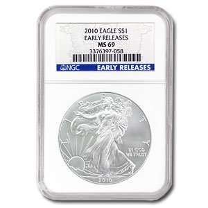  2010 Early Release MS69 Silver Eagle 