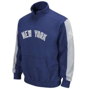  New York Yankees Navy Bases Loaded 1/4 Zip Fleece Sports 