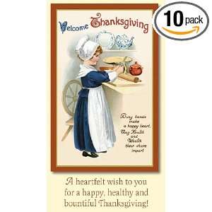 World Christmas Busy Hands, Happy Heart Thanksgiving Cards Pack of 10 