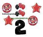 MINNIE MOUSE second BIRTHDAY BALLOONS party supply DISNEY NEW POLKA 