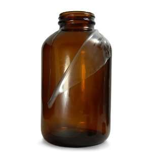  Amber Safety Coated Glass Standard Wide Mouth Packer Bottle with 70 
