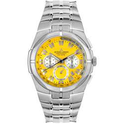 Jacques Lemans Mens Sports Yellow Dial Watch  